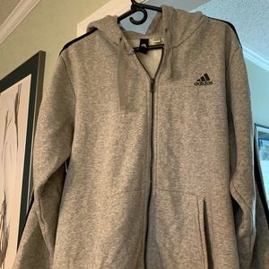 Adidas full zip hooded sweatshirt